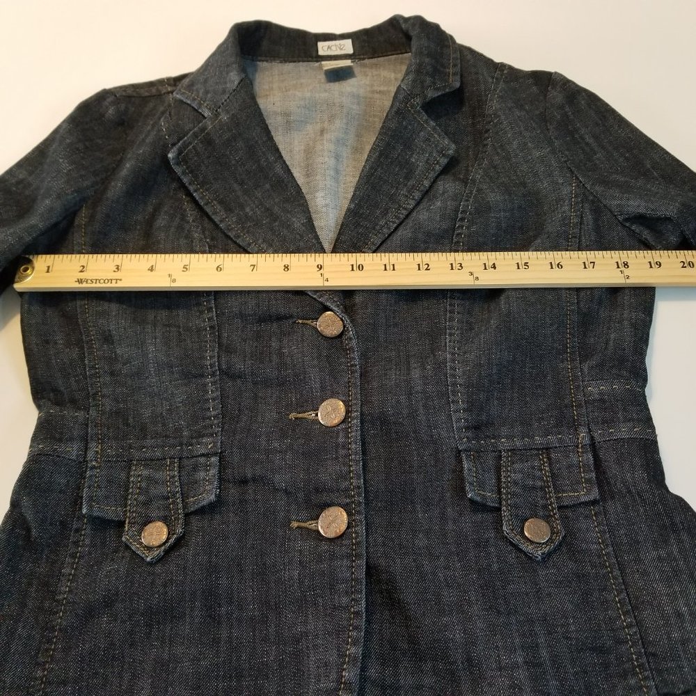 Cache Denim Jacket (Blazer Style, Size M) - image 8